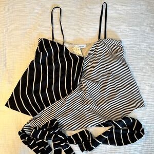 NWT Costume National Camisole Tank with Wrap Tie Size 44